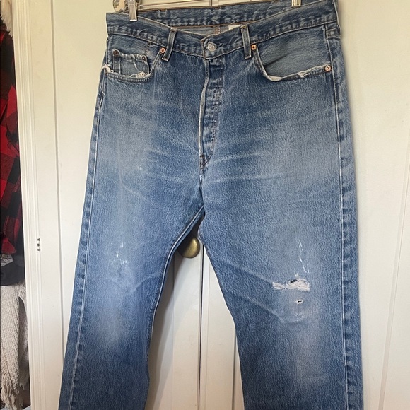 Levi's Other - Vintage red tab Levi's Straight Leg Faded Blue Jeans